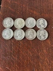 (8) Lot of Silver Washington Quarters 1964 and Earlier
