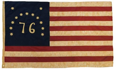 76 Bennington Vintage Flag 3x5ft Embroidered Oxford Polyester American Flag