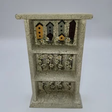 Miniature 7.5" wall Wood Trinket Shelf Knick Knack Mini birdhouse