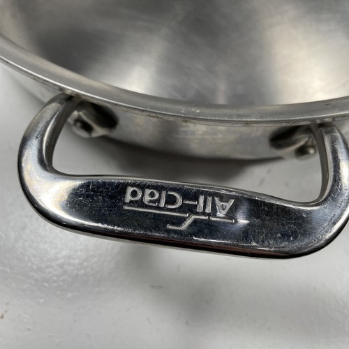 All-Clad Stainless Steel 3 Qt. Skillet 11" Sauce Fry Pan Helper Handle NO Lid - Picture 17 of 23