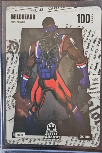 Bo Jackson Battle Arena Headliner Battlefoil Steel Wildbeard #34 James Harden