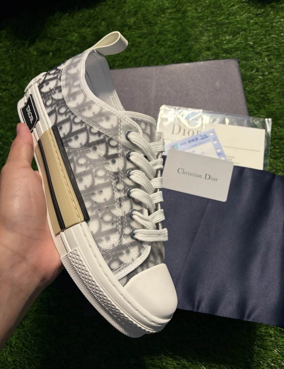 Dior B23 Low Top Logo Oblique White for sale | eBay