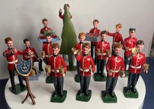 Set of 17 Piece Charming British Lead Christmas Military Bell Ringers Band