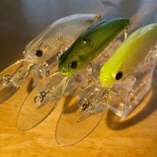 Predator lure set of 5, clear, green, yellow, fishing tackle