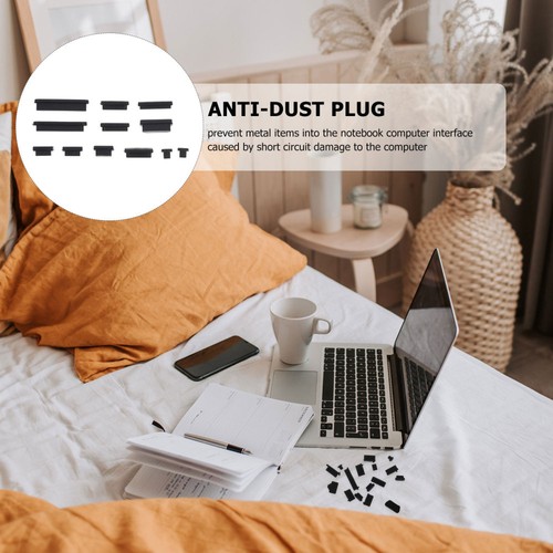 5 Sätze Laptop-Anti- -Stecker, kompatibel für MacBook-Luftschutzabdeckung - Afbeelding 5 van 12