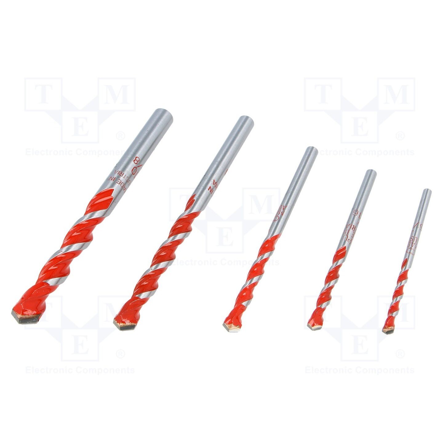 Alpen100705100 MultiCut Drill Bit Set 5-Piece Carbide for Multi-Pu... - Image 4