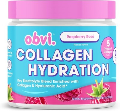 OBVI HYDRATION POWDER, ELECTROLYTE BLEND W/5 TYPES OF COLLAGEN & HYALURONIC ACID