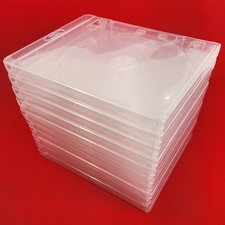PS3 Replacement Game Cases 10-Pack, Clear Transparent Empty Disc Case Only, New