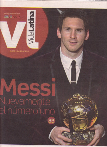 2012 Lionel Messi Vida Latina Rivista Latina Mondiali FIFA Superstar Argentina prezzo ebay
