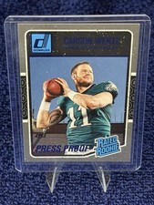 Panini Donruss Rated Rookies Carson Wentz Philadelphia Eagles #356 2016