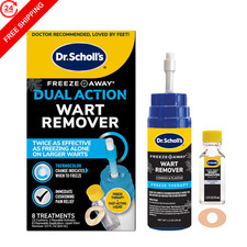 Dr. Scholl's Dual Action Freeze Away Wart Remover, 8 ct Twice as 1 Pack