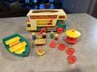 FISHER PRICE Vintage Little People Play Family Camper 1973-1976.  Full set!!!