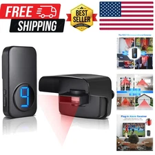 Wireless Driveway Alarm, Outdoor Weatherproof Motion Sensor & Detector with 6...