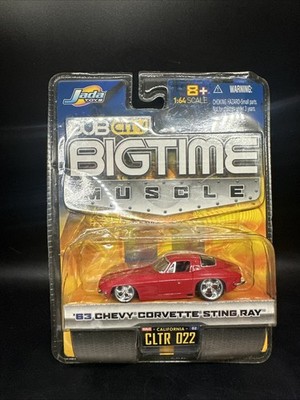Jada Dub City Big Time Muscle 1963 Chevy Corvette Sting Ray Red 2005