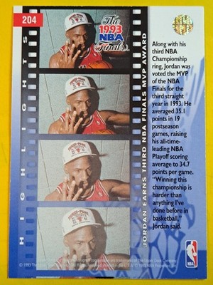 1993-94 Upper Deck Michael Jordan #204 Third Straight NBA Finals