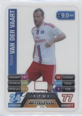 2014-15 Topps Match Attax Bundesliga Kapitan Rafael van der Vaart #117a y0i