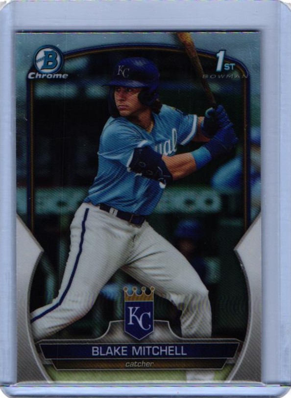 2023 Bowman Chrome Draft Blake Mitchell Refractor 1st Prospect #BDC-133 Royals