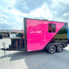 Ice Cream Vintage Van Snack Catering Trailer Electric Mobile Retro Food Truck