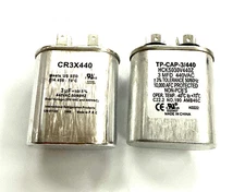 3 mfd Run Capacitor Oval 3/440 running cap - PACK OF 2 QTY