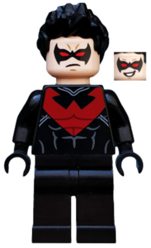 LEGO Set 76011 Nightwing Red Eye Holes and Chest sh0085 de Collection