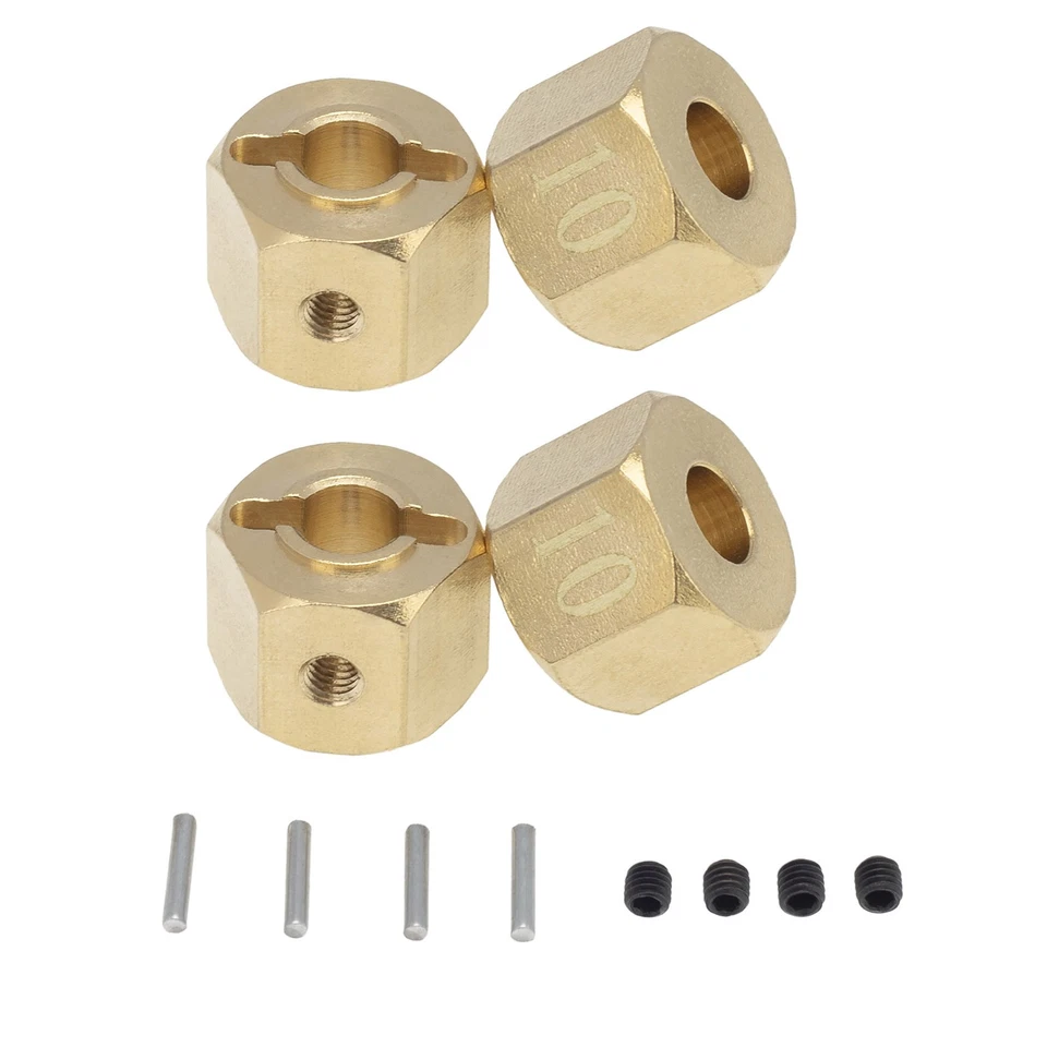 4x Wheel Hex Hub 10mm For Axial SCX10 90046 RR10 RGT 86100 MST GEN 8 RC Crawler. - Image 3 of 4