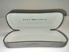 Authentic Scott Harris Hard Clamshell Glasses Case Gunmetal Grey