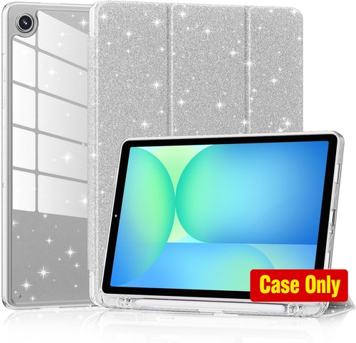 Case for Tab A11+/A9+ 11 Inch 2025/2023, Silvery Shockproof Cover, Pencil Holder