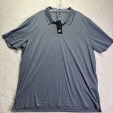 NWT Adidas Golf Polo Men  s 2XL Grey Heather Golf Shirt Tennis