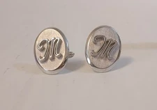 Swank Vintage M Oval Cufflinks