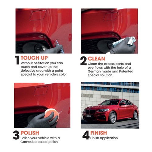 Hyundai Santa FE Touch Up Paint – Shimmering Silver Pearl R2T Scratch Repair Kit - Zdjęcie 3 z 9