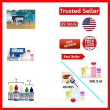 Accurate  Kit for Pool & Spa Water Chemistry - Clear Instructions Included