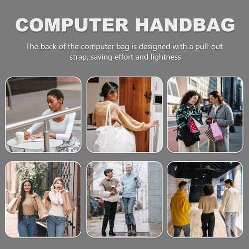 Laptop Bag Tote Carrying Case Computer Bags for Laptops - Afbeelding 2 van 12