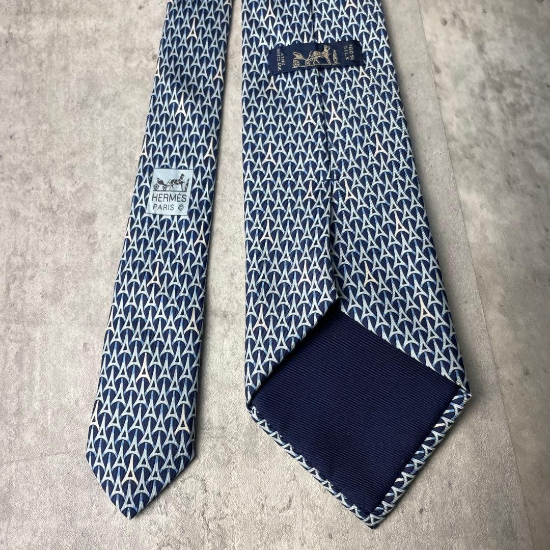 Excellent Condition HERMES Triangle Pattern Myste… - image 6