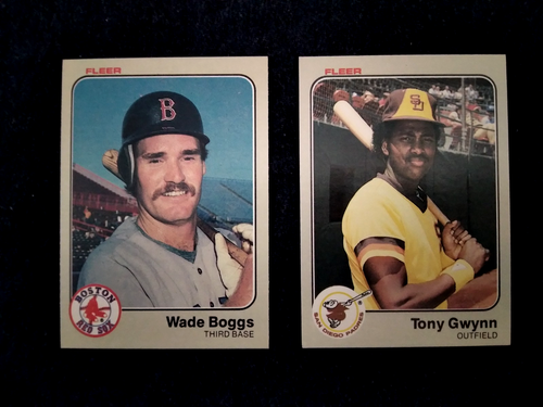 1983 Fleer #179 360 Tony Gwynn Wade Boggs Rookie HOF Baseball Lot 2 Sharp - Picture 7 of 7