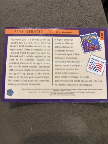 1994 Upper Deck World Cup - Postcard from Pasadena Denmark Soccer USA Free Ship! - Picture 5 of 5