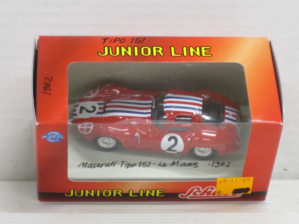 Maserati Tipo 151 Le Mans Nr.2 in rot Box Schuco 1:43 - Bild 2 von 3