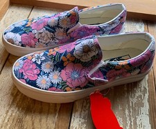 Vans ERA GARDEN FLORAL UNISEX MEN SIZE 4 WOMEN SIZE 5.5 SHOES PINK/BLUE