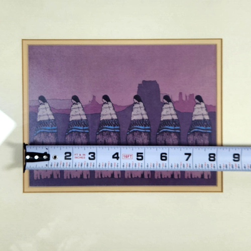 Mujeres del Valle Amado Pena Lithograph Framed Native Women of the Valley 14x16 - Picture 8 of 12
