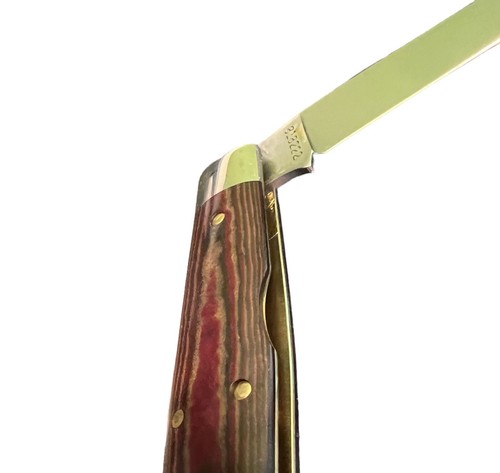 Pocketknife Great Eastern Cutlery GEC 818222 Coon Skinner Red Onion Micarta - Picture 16 of 17