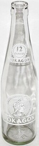 Vintage ACL soda pop bottle POKAGON indian pictured Angola Indiana unused nrmt+