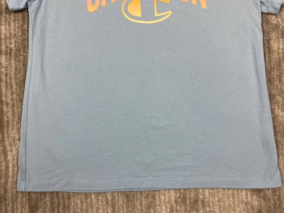 Camisa Champion Mujer Grande Azul Manga Corta Informal Atletismo Foto 3 de 4