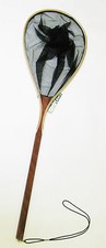 KUFA Large Wooden Landing net (Total length:55";Hoop"16"x24" LM80)