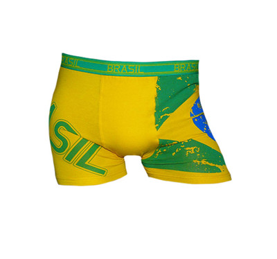 New Sexy Men's Brasil Underwear Boxers Country Flag World Cup Soccer 