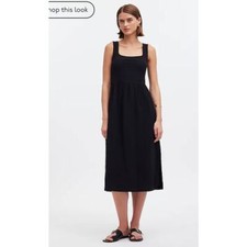 NWT Madewell Knit Tank Midi Dress Size XS Black