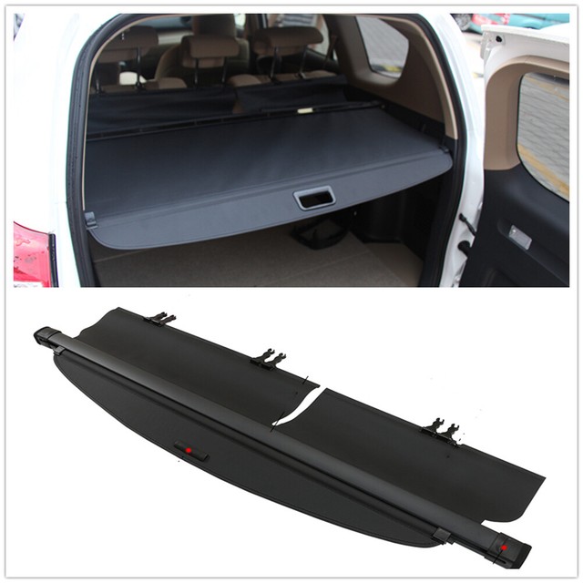 Rear Trunk Cargo Cover Retractable Tonneau Shade Black For Toyota Rav4