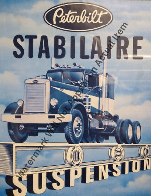 Peterbilt Stabilaire Truck Ad Brochure Vintage Photograph Print 8.5x11''