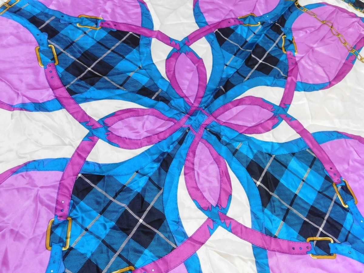 Foulard Carré Vintage En Soie Haute Qualité Passigatti - 55x50 Cm, Multicolore, Occasion