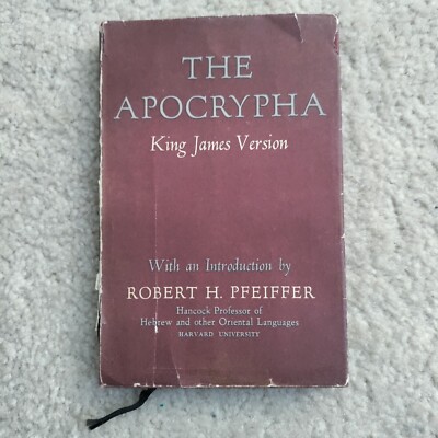 VTG The Apocrypha King James Version Hardback w/DJ Robert H. Pfeiffer Ex Libris