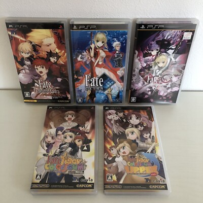 PSP Fate/Extra CCC Unlimited Code Tiger Coloseum Upper set of 5