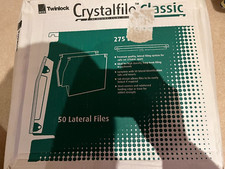Image of REXEL Crystalfile Classic Lateral File x 50 Green - '275' - 15mm (No 78652)